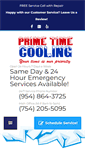 Mobile Screenshot of primetimecooling.com